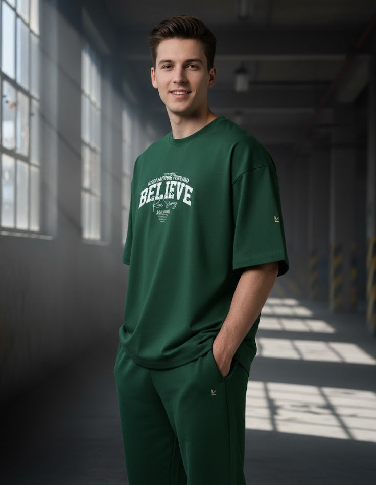 BELIEVE — Minimal Drop Oversized T-SHIRT